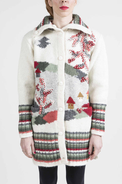 "Magic Forest" Nature Motif Sweater - 4116
