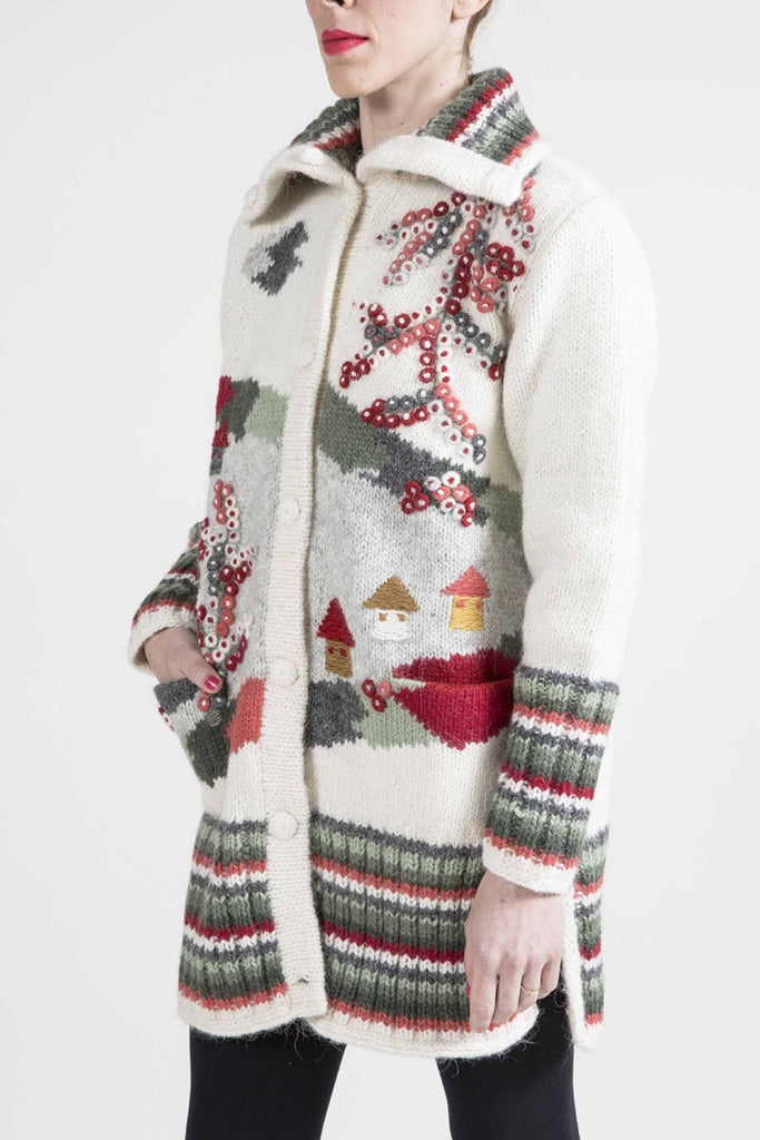 "Magic Forest" Nature Motif Sweater - 4116