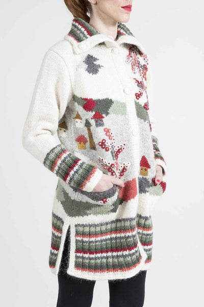 "Magic Forest" Nature Motif Sweater - 4116