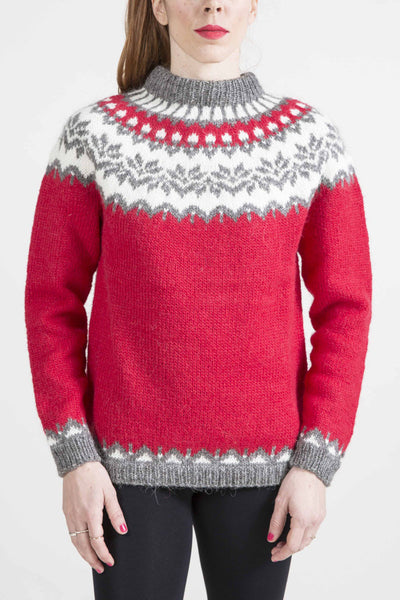 Unisex Winter Sweater with "Lopi" Motif - Afmaeli