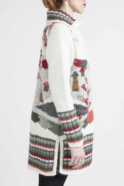 "Magic Forest" Nature Motif Sweater - 4116