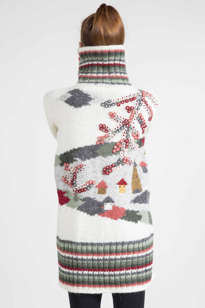 "Magic Forest" Nature Motif Sweater - 4116