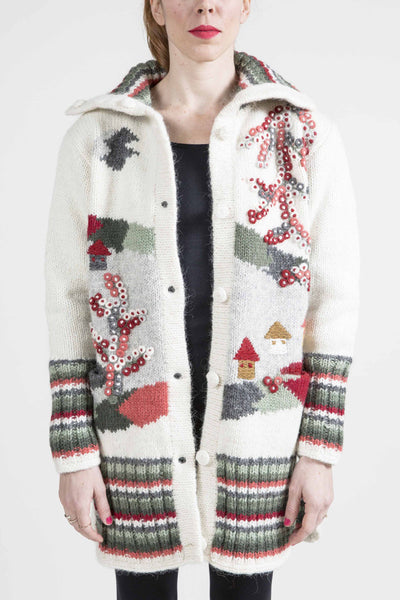 "Magic Forest" Nature Motif Sweater - 4116