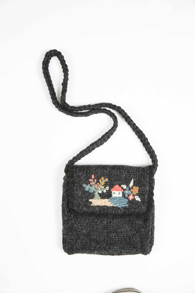 Shoulder Bag with Nature Motif - 4729